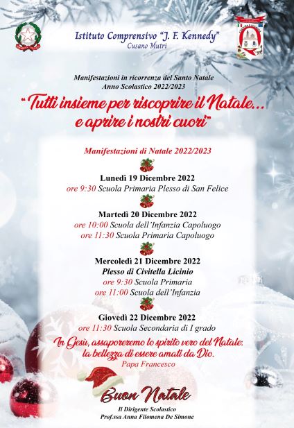 Il Natale all’ I.C. J.F. Kennedy